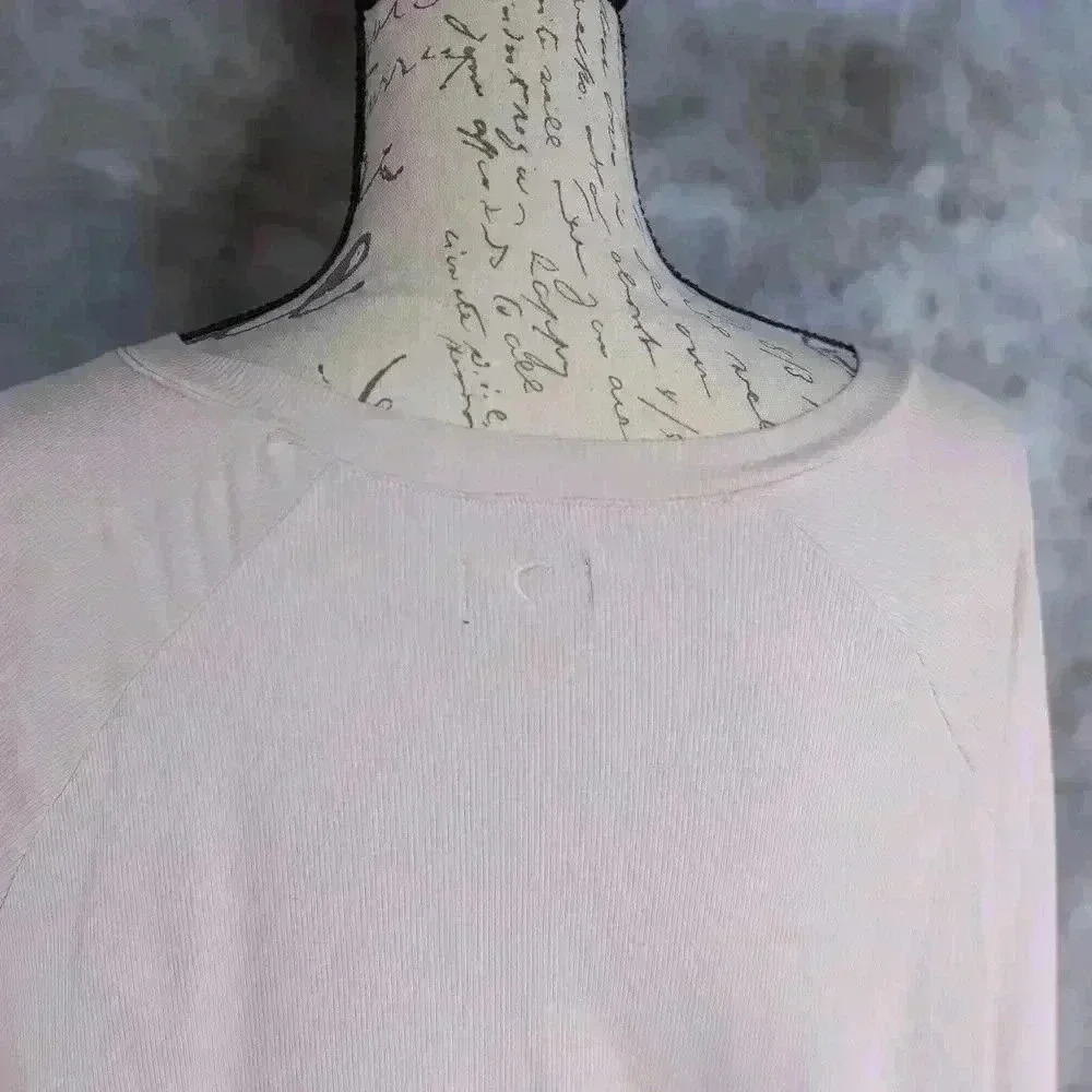 Women's Zyia Active Size M tan dolman sleeved vneck ribbed jersey top . V-Neck - Picture 7 of 13